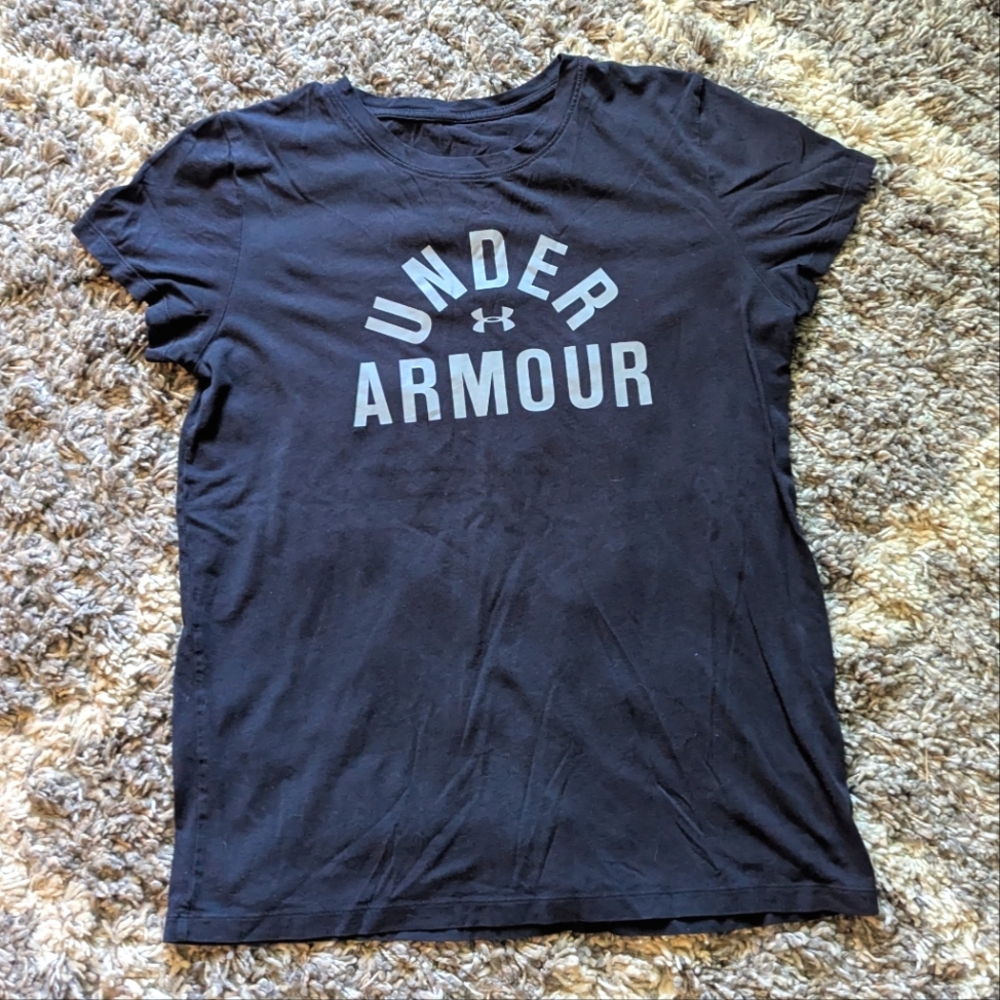 Under Armour Black Logo Tee Size M